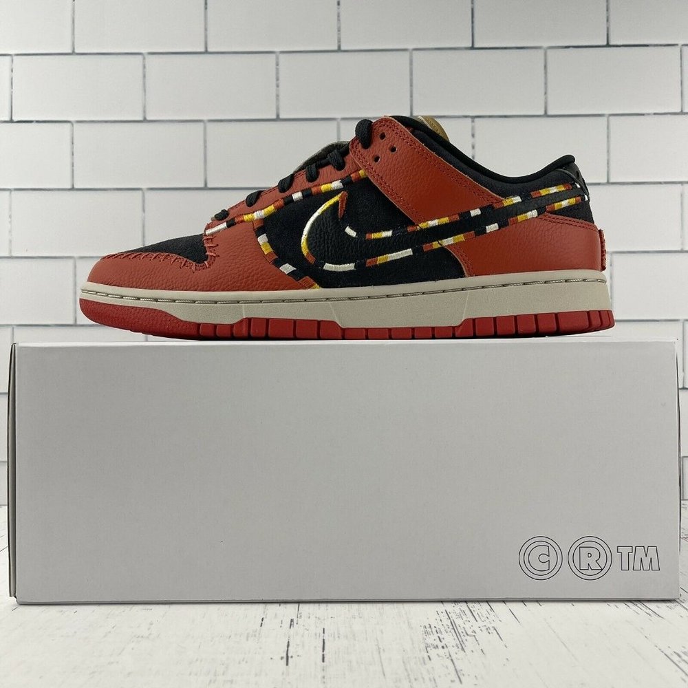 Nike Dunk Low Size 9.5 Mens N7‎ Lauren Schad Chicago Red White Black Womens 11